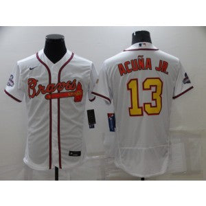 MLB Atlanta Braves white jersey