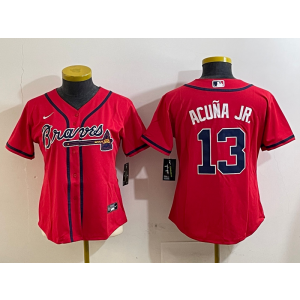 MLB Atlanta Braves red jersey