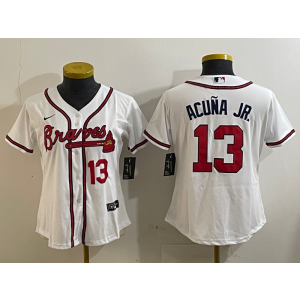 MLB Atlanta Braves white jersey