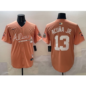 MLB Atlanta Braves orange jersey