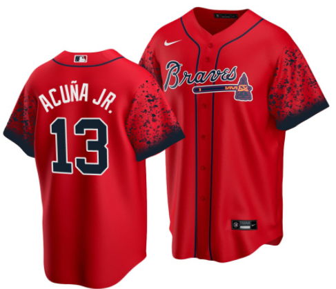 MLB Atlanta Braves red City Connect jersey
