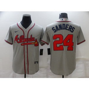 MLB Atlanta Braves grey jersey