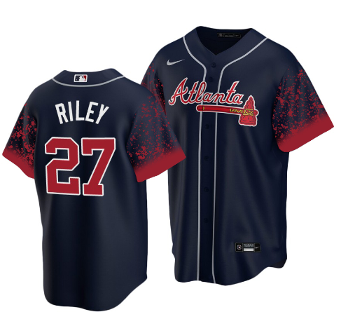 MLB Atlanta Braves navy City Connect jersey