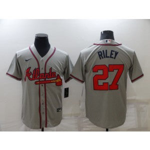 MLB Atlanta Braves grey jersey