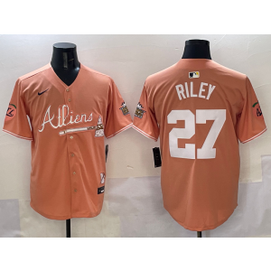 MLB Atlanta Braves orange jersey