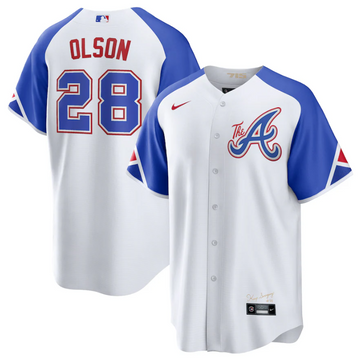 MLB Atlanta Braves white City Connect jersey