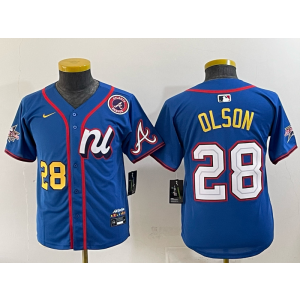 MLB Atlanta Braves blue jersey