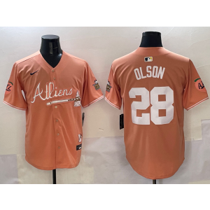 MLB Atlanta Braves orange jersey