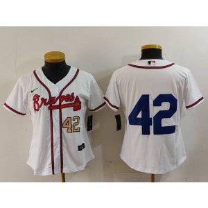 MLB Atlanta Braves white jersey