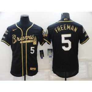 MLB Atlanta Braves black jersey