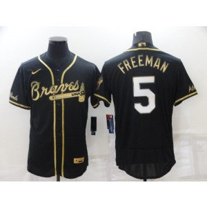 MLB Atlanta Braves black jersey