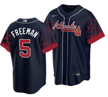 MLB Atlanta Braves blue City Connect jersey