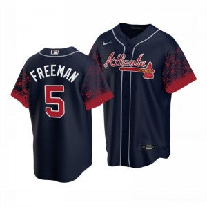 MLB Atlanta Braves blue City Connect jersey
