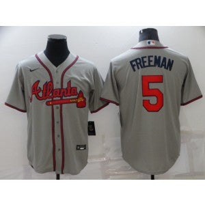 MLB Atlanta Braves grey jersey
