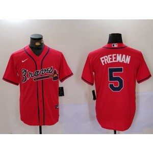 MLB Atlanta Braves red jersey