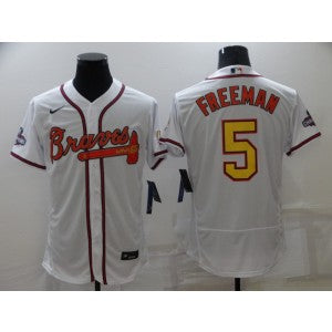 MLB Atlanta Braves white jersey