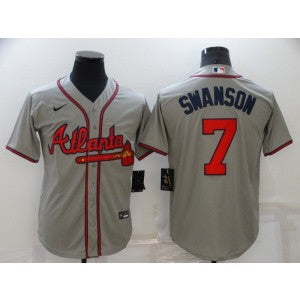 MLB Atlanta Braves grey jersey