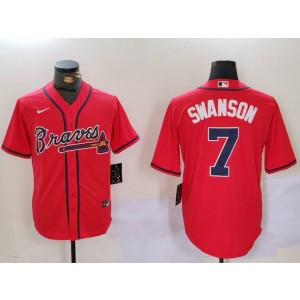 MLB Atlanta Braves red jersey