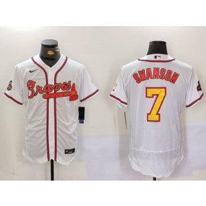 MLB Atlanta Braves white jersey