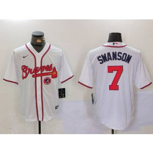 MLB Atlanta Braves white jersey