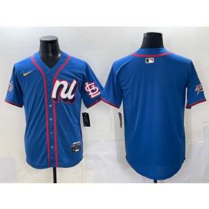 MLB Cardinals Blank National League All-Star blue jersey