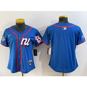 MLB Cardinals Blank National League All-Star blue jersey