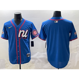 MLB Cubs Blank National League All-Star blue jersey