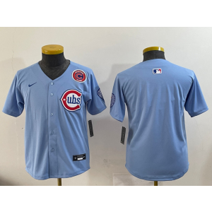 MLB Blank Chicago Cubs blue jersey