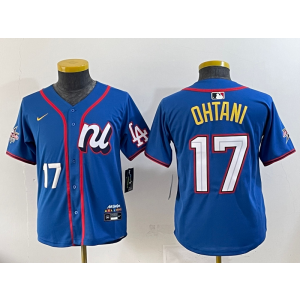 MLB Dodgers National League All-Star blue jersey