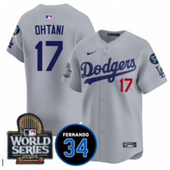 MLB Los Angeles Dodgers gray jersey