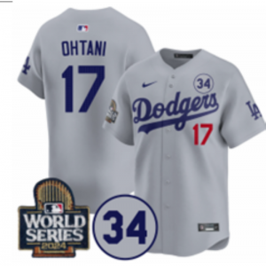 MLB Los Angeles Dodgers grey jersey