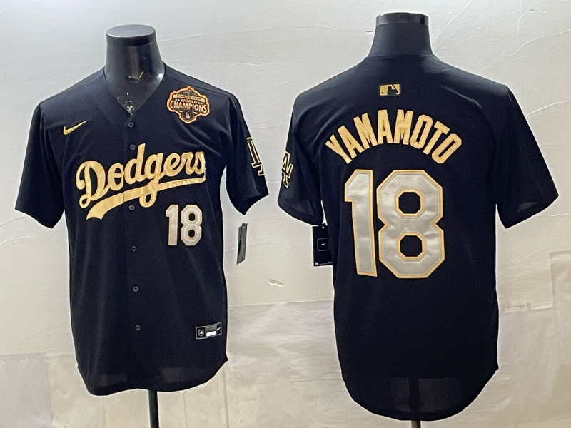MLB Los Angeles Dodgers black jersey