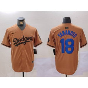 MLB Los Angeles Dodgers brown jersey