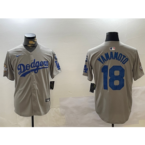 MLB Los Angeles Dodgers grey jersey