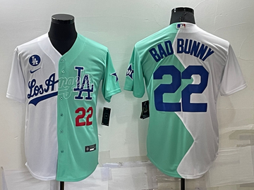 MLB Los Angeles Dodgers white Split jersey