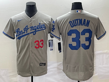 MLB Los Angeles Dodgers gray jersey