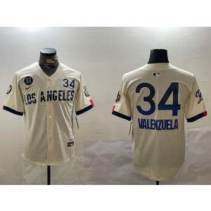 MLB Los Angeles Dodgers cream jersey