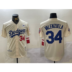 MLB Los Angeles Dodgers cream Throwback jersey