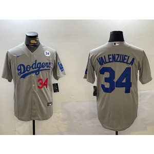 MLB Los Angeles Dodgers grey jersey