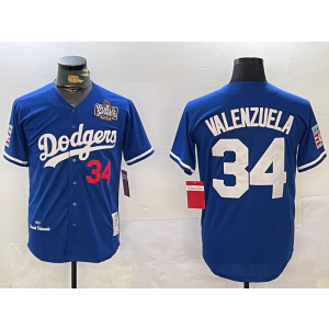MLB Los Angeles Dodgers blue Throwback jersey