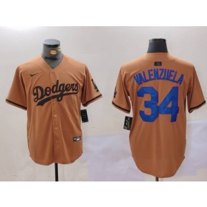 MLB Los Angeles Dodgers brown jersey
