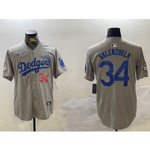 MLB Los Angeles Dodgers grey jersey
