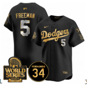 MLB Los Angeles Dodgers black jersey