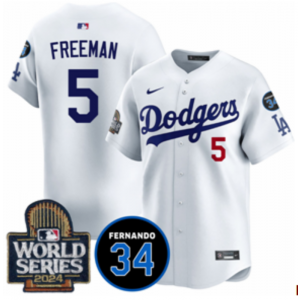 MLB Los Angeles Dodgers white jersey