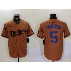 MLB Los Angeles Dodgers brown jersey
