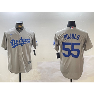 MLB Los Angeles Dodgers grey jersey