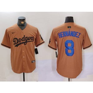 MLB Los Angeles Dodgers brown jersey