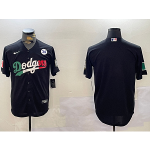MLB Blank Los Angeles Dodgers black jersey
