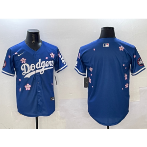 MLB Blank Los Angeles Dodgers blue jersey