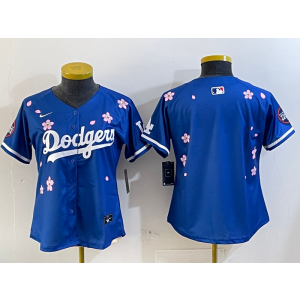 MLB Blank Los Angeles Dodgers blue jersey